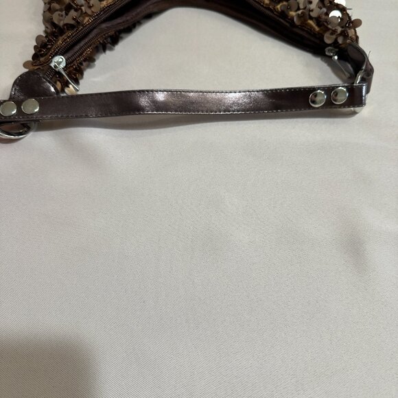 Purple Crossbody Bag with Buckle Accents - Picture 5 of 12